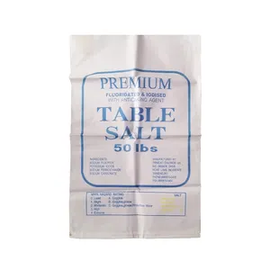 Design printing 25kg plastic sack pp woven rice packing bag