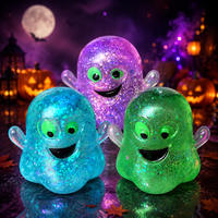 Jouet Squishy d'Halloween en caoutchouc à tête de citrouille, original, scintillant, aromatisé aux bonbons, amusant, parfait pour soulager le stress, populaire pour Halloween