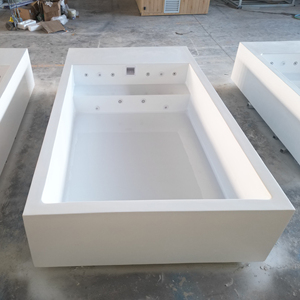 Piscina de Fibra de Vidrio con Sofá y Asientos, Spa de Natación, Piscina Elevada para Exteriores y Jacuzzi - Product Image 2