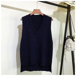 <span class=keywords><strong>Chaleco</strong></span> de Punto con Cuello en V para <span class=keywords><strong>Mujer</strong></span>, Suéter Holgado Estilo Coreano, Nuevo para Otoño e Invierno, <span class=keywords><strong>Chaleco</strong></span> sin Mangas M0020 - Product Image 2