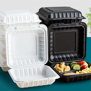 <b>Plastic</b> Takeout Packing Box Three-compartment Disposable Food <b>Container</b> - Product Image 2