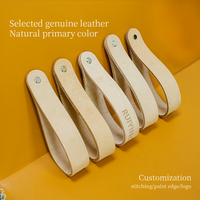 Bandes de cuir véritable à la mode personnalisées poignée tannée végétale pour accessoires de sac de tapisserie d'ameublement de meubles motif en relief