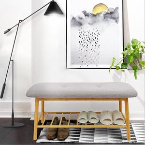 2022 Cabinet Bamboo <strong>Shoe</strong> Rack <strong>Bench</strong> with 1 Tiers Shelves Display <strong>Storage</strong> and Organizer for Bedroom, Entryway, <strong>Hallway</strong> - Product Image 4