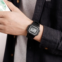 Montre-bracelet chronographe à compte à rebours pour homme SKMEI 1456, montre numérique résistante aux chocs, bracelet en acier inoxydable, montre de marque LED Reloj