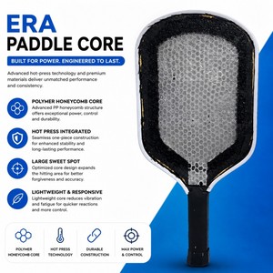 ไม้พายพิคเคิลบอลระดับมืออาชีพ ERA รุ่น T700 ผิวคาร์บอนไฟเบอร์ แกนในอัดร้อน น้ำหนักเบาพิเศษ ประสิทธิภาพสูง - Product Image 2