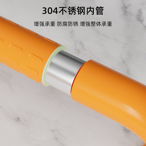 Barras de apoyo para baño Libono de 30-80 cm, antideslizantes, de acero inoxidable, para personas mayores, barandillas de seguridad para inodoro - Product Image 3