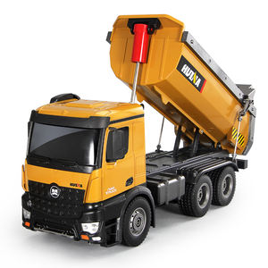 <span class=keywords><strong>Huina</strong></span> <span class=keywords><strong>1573</strong></span> — camion à benne à basculer avec télécommande, camion à benne en alliage RC, lumière 10ch, 2.4GHz, grand camion d'ingénierie, échelle 1:14, brun jouet, nouveau - Product Image 4