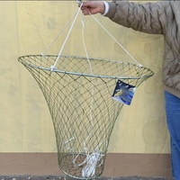 Piège à poisson crabe piège à appâts de pêche pliable Cage en filet pour attraper de petits appâts poisson homard piège à crabe