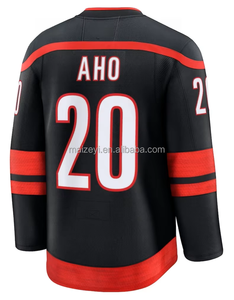 Qualité supérieure, couture personnalisée # 20 Sebastian Aho # 24 Seth Jarvis # <span class=keywords><strong>Maillot</strong></span> de hockey sur glace américain 37 Andrei Svechnikov - Product Image 3