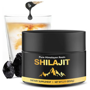 Kustom OEM murni Himalaya <span class=keywords><strong>Shilajit</strong></span> Resin makanan kelas 50% asam Fulvic 30-50g suplemen diet Drum Label pribadi pesanan jumlah besar - Product Image 1