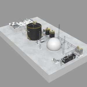 Planta de Biogás de Digestión Anaeróbica de 1000 Metros Cúbicos para Tratamiento de Aguas Residuales y Generación de Energía, Diseño e Ingeniería de Construcción - Product Image 6