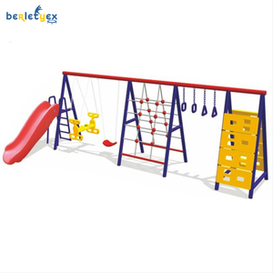 Comercial Duradero Barato Niños Columpio al aire libre Equipo de juegos de entretenimiento Juego de <span class=keywords><strong>parque</strong></span> de alta calidad Tobogán de bebé pequeño personalizado - Product Image 5