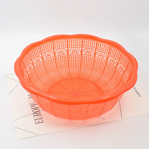 Cesta multifuncional hueca para lavar verduras, escurridor de plástico grueso para cocina, para lavar y escurrir frutas - Product Image 5