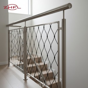 316 Stainless Steel <b>Wire</b> Plain Woven Rope Mesh Frames & Net with Cutting Service for Zoo Animal Enclosures - Product Image 4