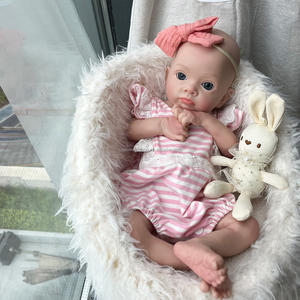 Muñeca <span class=keywords><strong>Reborn</strong></span> de <span class=keywords><strong>silicona</strong></span> Platino de 18 pulgadas, suave al tacto, pintada sólida, bebé <span class=keywords><strong>Reborn</strong></span> Corpo De <span class=keywords><strong>Silicona</strong></span> - Product Image 3