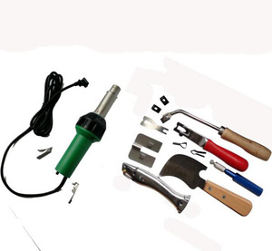 110V ou 230V 1600W <span class=keywords><strong>Membrane</strong></span> <span class=keywords><strong>de</strong></span> toiture plastique vinyle soudeur à Air chaud pistolet à chaleur avec joint Penny Roller et buses <span class=keywords><strong>de</strong></span> soudage - Product Image 1