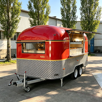 Remorque de restauration mobile personnalisable pour pizzas, burgers, tacos, glaces, café, avec cuisine complète
