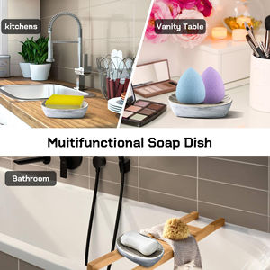 Juego de Accesorios de Baño de Cerámica Moderno de Lujo de 4 Piezas, Incluye Dispensador de Jabón y Portacepillos de Dientes, Duradero para Uso en Hoteles y Hogares - Product Image 6