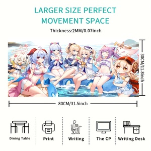 <span class=keywords><strong>Tapis</strong></span> <span class=keywords><strong>de</strong></span> <span class=keywords><strong>souris</strong></span> <span class=keywords><strong>de</strong></span> jeu en caoutchouc <span class=keywords><strong>Genshin</strong></span> <span class=keywords><strong>Impact</strong></span> - Glisse fluide, écologique, protection contre les radiations, en stock - Product Image 4