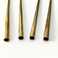 Precision Cut Thick Wall Round Brass Small Diameter Thin Walled Bronze Pipes CNC Lathe Turning Threaded Brass Tubes