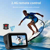 Caméra d'action portable 4K d'usine avec EIS 6 axes, écran tactile 2,0 pouces, caméra vidéo selfie, étanche 25 m, pour casque de vélo et sports de plein air