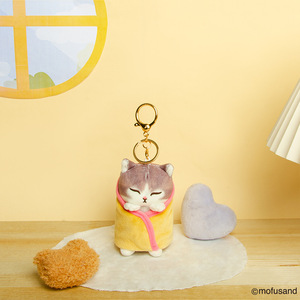 Yeni varış Kawaii Mofusand kedi peluş anahtarlıklar flanel tahsil bebekler Anime-Inspired hobi oyuncak peluş kedi anahtarlık - Product Image 2