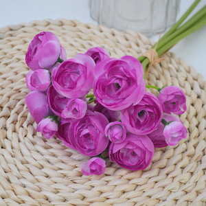 Ramo de novia de Camelia, flor de Rosa Blanca y rosa, paquete de flores de Camelia <span class=keywords><strong>Aurora</strong></span>, decoración de boda, O-X700, venta al por mayor - Product Image 4