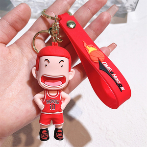 พวงกุญแจกระเป๋าใส่รถสุดสร้างสรรค์ทำจากญี่ปุ่น Hanamichi Sakuragi Kaede Rukawa พวงกุญแจคู่ของขวัญเล็กๆ - Product Image 6