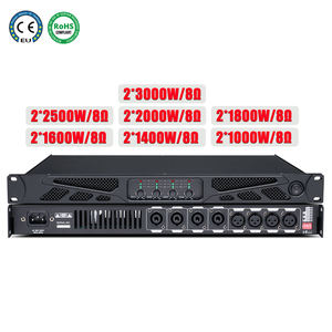 Новый хит продаж: 1U 2*2500 Вт цифровой усилитель класса D, 2-канальная стереосистема с 5-полосным параметрическим эквалайзером и голосовым управлением - Product Image 3