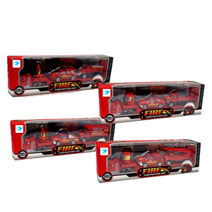 Camión de juguete de aleación a escala 1:87 con remolque para niños, coche de juguete de colección, camión de construcción, camión de bomberos, camión de policía, juguete de metal fundido a presión para niños - Product Image 1