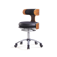 Chaise de bureau d'ordinateur de coussin de PU de contreplaqué HY5012-1 d'utilisation de bureau
