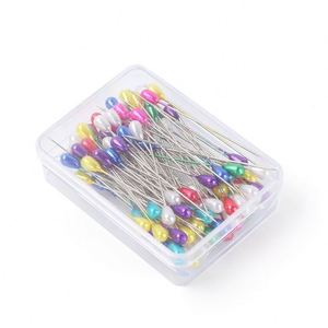 Couture de tête de perle colorée fixée avec la décoration de gourde d'aiguille - Product Image 1