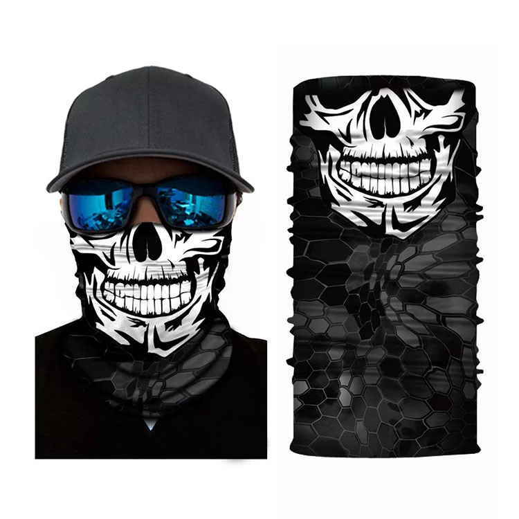 Многофункциональный Бесшовный шарф Nicro с черепом, шарф для шеи, трубчатая маска для лица, бандана