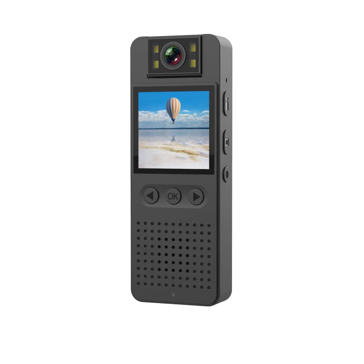 स्क्रीन पोर्टेबल वन क्लिक बॉडी वायरलेस कैमरा ऑडियो वाईफाई पेन कैमकॉर्डर रोटेट लेंस के साथ डिजिटल वॉयस वीडियो रिकॉर्डर