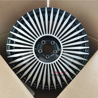 Jantes en alliage forgé 6061-T6 Aero Turbine personnalisées, face usinée argentée, 20, 21, 22 pouces, jantes légères pour Mercedes EQS BMW