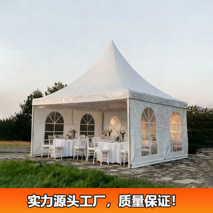 Carpa Pagoda Europea de 10x10m, Tela de Poliéster Impermeable, Resistente al Viento y a los Rayos UV, Carpa para Eventos al Aire Libre para las Cuatro Estaciones - Product Image 5