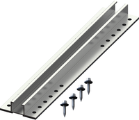Support de montage rapide pour toit en aluminium anodisé ondulé, compatible avec les mini-rails solaires