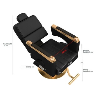 Silla de Barbería Ajustable, Reclinable, Giratoria 360 Grados, Silla de Manicura, Tatuaje y Belleza, Mueble de Salón para Hogar y Tienda - Product Image 2