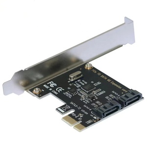 Высококачественный 2-портовый PCI Express для SATA 3,0 6 Гбит/с адаптер карты металла для SATA карты расширения в наличии - Product Image 1