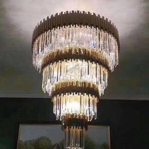 Lustres en cristal K9 modernes et luxueux, à montage au plafond, avec lampe LED, petites tailles pour hôtel, villa - Product Image 4