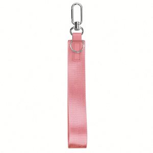 Lulu Wholesale Bracelet porte-clés en nylon brodé avec crochet métallique, multi-usage pour téléphone, sac, vêtements, étiquette suspendue, logo personnalisé - Product Image 5