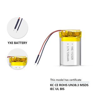 Fábrica de alta seguridad 3,7 V/720mAh Bolsa recargable Baterías de iones de litio Serie 112328 - Product Image 6