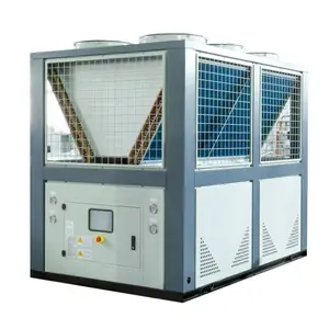 Enfriador refrigerado por aire y agua industrial de 60hp, 50ton, 150KW, sistema refrigerado para línea de extrusión, máquina para hacer platos y tazas