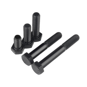 Tornillos y Tuercas Hexagonales Negros DIN933 M6, Fijaciones M12 M13, Tornillos Hexagonales 18x80 mm 8.8, Tornillo de Cabeza Hexagonal - Product Image 4