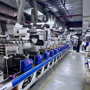 Rollo de Etiquetas en Blanco para Transferencia Térmica Directa, Tamaño Personalizado, Círculos Coloridos, Autoadhesivas, Imprimibles, para Empaquetado - Product Image 2