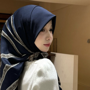 Hijab Instantáneo Elegante de Moda Nueva de Malasia, el Más Vendido del 2026, Hijabs Estampados para Banquetes y Uso Diario para Mujeres <span class=keywords><strong>H874</strong></span> - Product Image 4