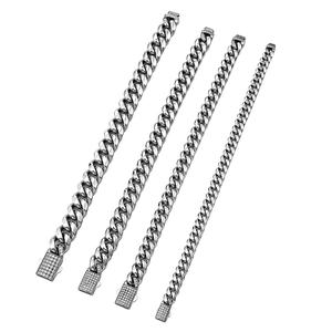 الجملة المختنق 18k الذهب مكتنزة ميامي سلسلة 10 مللي متر ميامي الكوبية سلسلة قلادة مخصص الذهب الكوبي ربط سلسلة 14k الذهب الماس قفل - Product Image 6