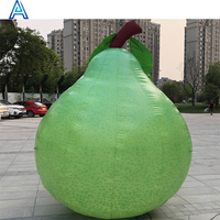 Énorme géant grand modèle de ballon de légumes de fruit de pêche orange de poire gonflable bon marché de haute qualité pour la décoration