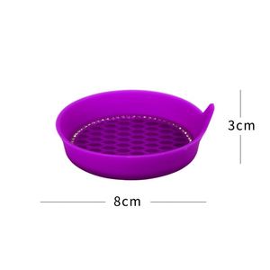 Top Seller Rhinestone Trim NonSlip Base High Quality Silicone <b>Round</b> Car Cup <b>Mat</b> - Product Image 2