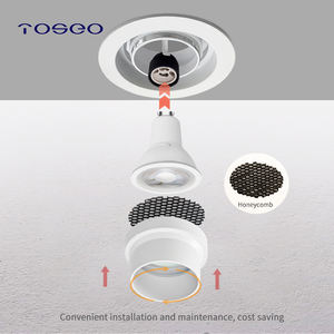 Projecteur encastré de design moderne à lumière LED commerciale réglable avec éclairage intérieur rétractable en aluminium Cob - Product Image 6